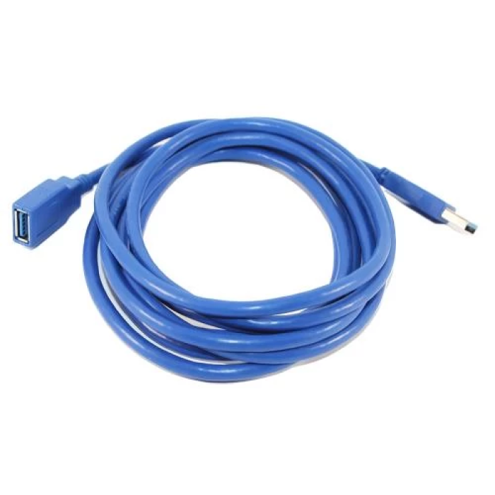 Кабель USB 3.0 AM - USB AF, 3 м, Blue, Atcom (6149)