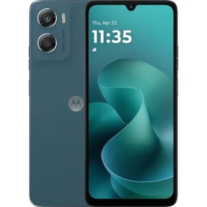 Смартфон Motorola G06, Tapestry, 6.88" (1640х720, 120 Гц, LCD), MediaTek Helio G81 Extreme (8 ядер), Mali-G52 MC2, RAM 4GB, ROM 256GB, MicroSD (до 1 ТБ), NFC, WiFi, Bluetooth, 50Mp + 8Mp, 5200 mAh, Android 15 (PBA20004UA)