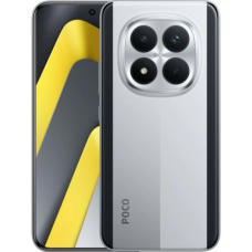 Смартфон Poco M8 5G Silver, 2 Nano-SIM, 6.77" (2392x1080, AMOLED, 120 Гц), Snapdragon 6 Gen 3 (8 ядер), Adreno 710, RAM 8GB, ROM 512GB, MicroSD, NFC, Wi-Fi 5, Bluetooth 5.1, 50/2Мп + 20Мп, 5520 mAh, Type-C, Android 16 (1183665)
