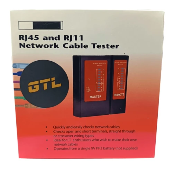 Кабельний тестер GTLNT4511 для RJ45 та RJ11