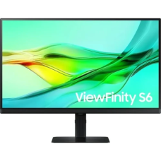 Монітор 27" Samsung ViewFinity HRM S60UD, Black, IPS, 2560x1440 (16:9), 5 мс, 100 Гц, 350 кд/м², 1000:1, 178°/178°, HDMI/2хDP/RJ-45, 3хUSB-А/USB-В/Type-C, VESA 100x100, Adaptive Sync (LS27D604UAIXUA)