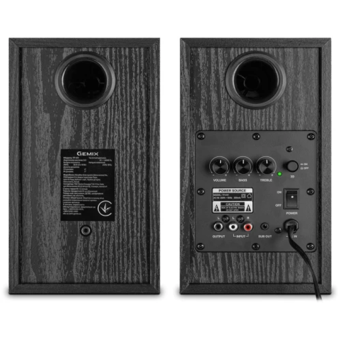 Колонки 2.0 Gemix TF-611 — стереосистема 2 x 18 Вт