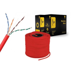 Кабель вита пара (мережевий кабель) Cablexpert UPC-5004E-SOL-R Cat.5e, 305 м, червоний