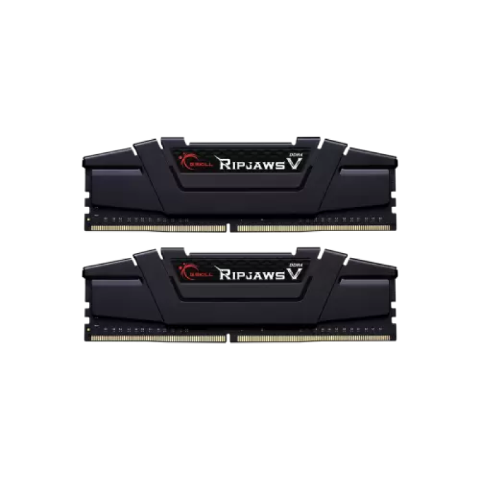 Пам'ять 16Gb x 2 (32Gb Kit) DDR4, 3600 MHz, G.Skill Ripjaws V, Black, 18-22-22-42, 1.35V, з радіатором (F4-3600C18D-32GVK)