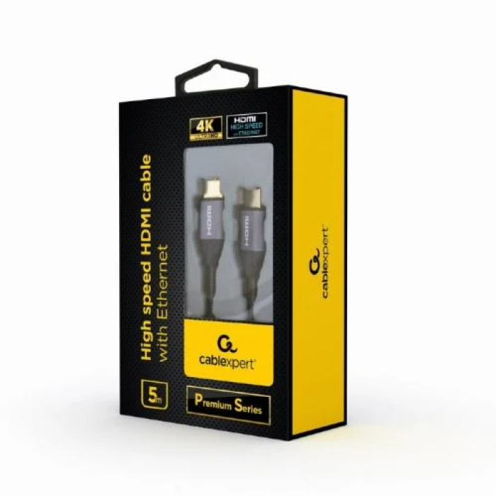 Кабель HDMI (M) - HDMI (M), 5 м, Black, Cablexpert, V2.0 (CCBP-HDMI-5M)
