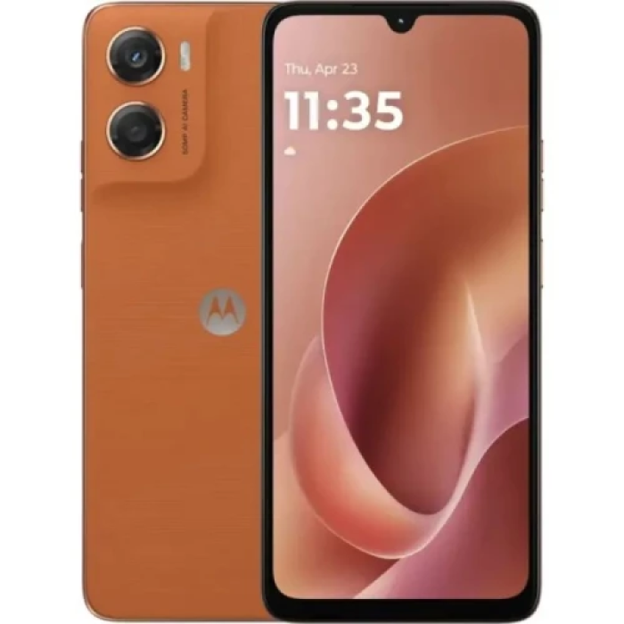 Смартфон Motorola G06, Arabesque, 6.88" (1640х720, 120 Гц, LCD), MediaTek Helio G81 Extreme (8 ядер), Mali-G52 MC2, RAM 4GB, ROM 64GB, MicroSD (до 1 ТБ), NFC, WiFi, Bluetooth, 50Mp + 8Mp, 5200 mAh, Android 15 (PBA20003UA)