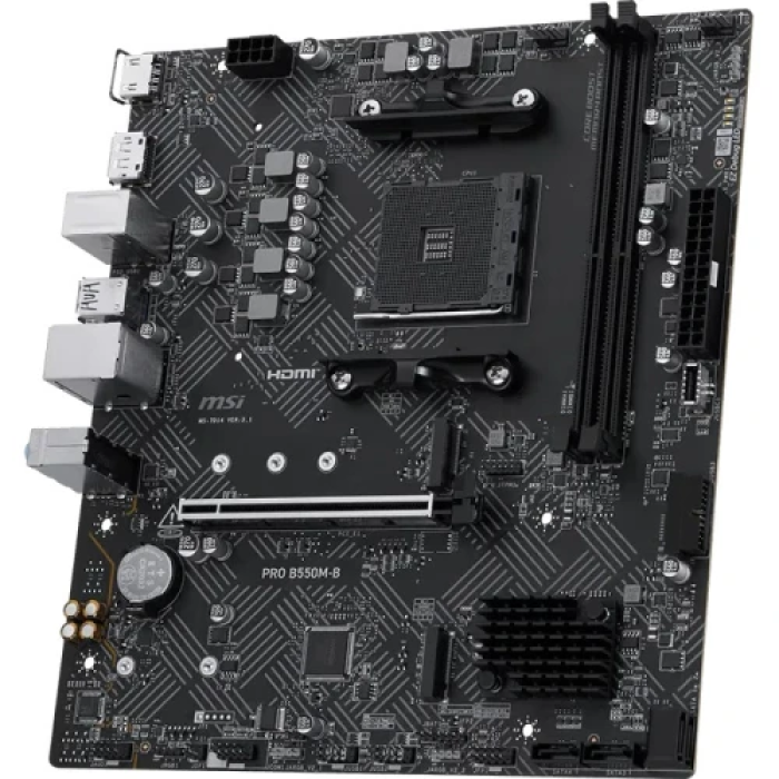 Материнська плата MSI B550M PRO для компактної збірки на AM4