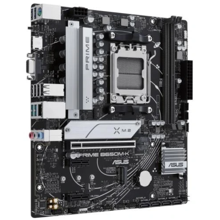 Материнська плата AM5 Asus PRIME B650M-K, B650, 2xDDR5, Int.Video (CPU), 4xSATA3, 2xM.2, 1xPCI-E 4.0 x16, 2xPCI-E 4.0 x1, Realtek 7.1, Realtek 2.5Gb, 6xUSB3.2/6xUSB2.0, VGA/HDMI, MicroATX