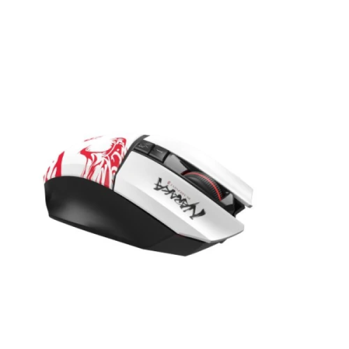 Миша бездротова Bloody R36 Ultra, Naraka, USB 2.4GHz, оптична (сенсор PixArt PAW3313), 100 - 12 000 cpi, 150 IPS, 7 програмованих кнопок, вбудована пам'ять, акумулятор