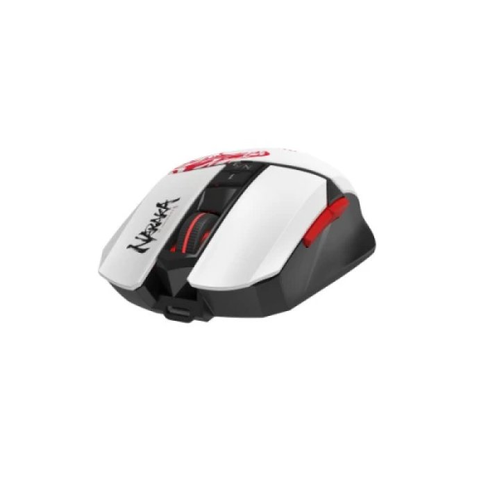 Миша бездротова Bloody R36 Ultra, Naraka, USB 2.4GHz, оптична (сенсор PixArt PAW3313), 100 - 12 000 cpi, 150 IPS, 7 програмованих кнопок, вбудована пам'ять, акумулятор