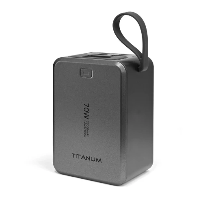 Павербанк Titanum WP049 на 20000 мА·год із потужністю 70 Вт