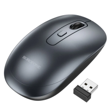 Миша бездротова Borofone BG13, Metal Grey, USB 2.4GHz, оптична, 800-1600 dpi, 4 кнопки, 1xAA