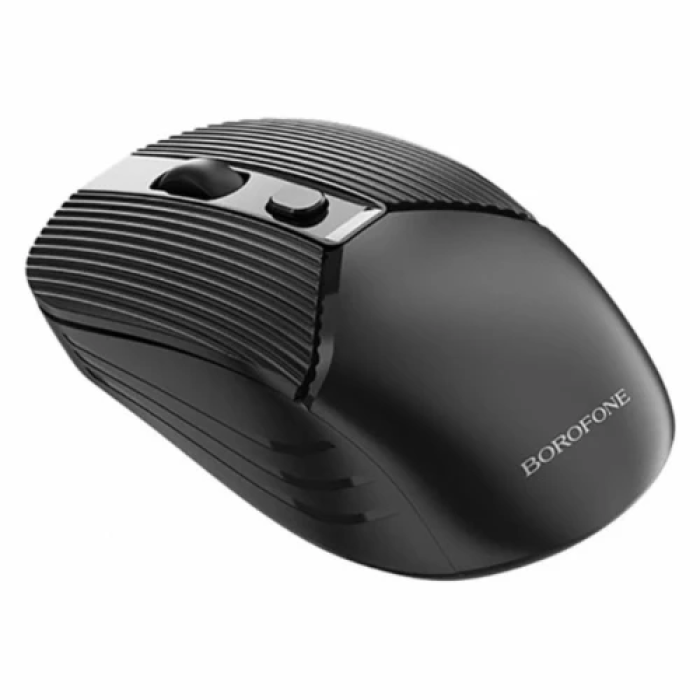 Миша бездротова Borofone BG5, Black, USB 2.4GHz, оптична, 800-1600 dpi, 4 кнопки, 1xAA
