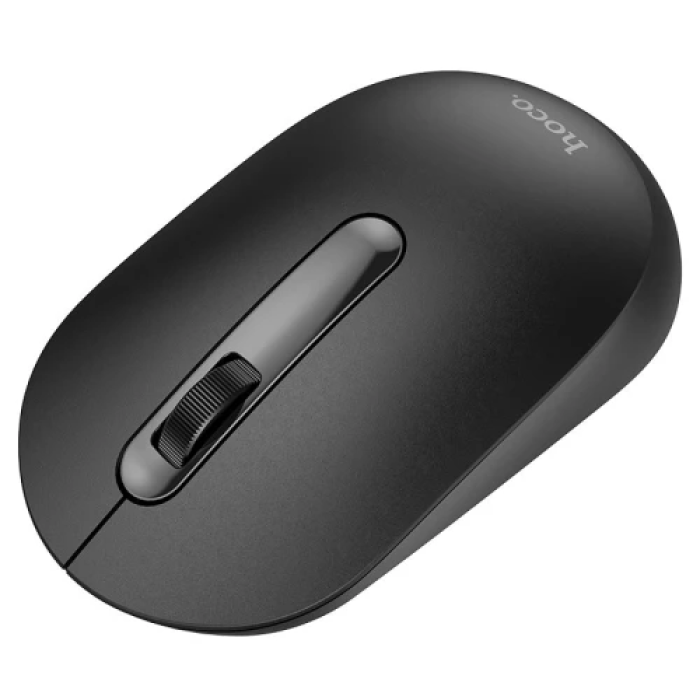 Миша бездротова Hoco GM14 "Platinum", Black, USB 2.4GHz, оптична, 1200 dpi, 3 кнопки, 1xAA