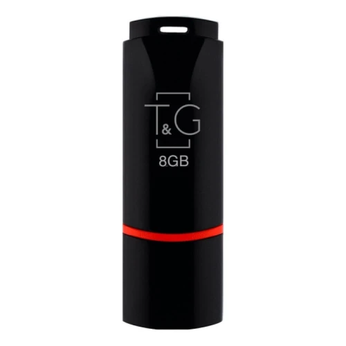 Флеш накопичувач USB 8Gb T&G Classic TG011, Black, USB 2.0 (TG011-8GBBK)