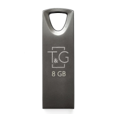 Флеш накопичувач USB 8Gb T&G Metal TG117, Black, USB 2.0 (TG117BK-8G)