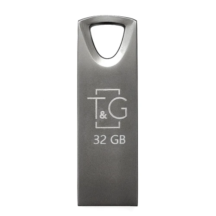 Флеш накопичувач USB 32Gb T&G Metal TG117, Black, USB 2.0 (TG117BK-32G)