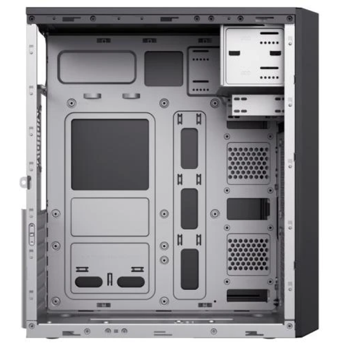 Корпус GameMax ET-214-NP 2U3-TYC Black, без БЖ, Midi Tower, ATX / Micro ATX / Mini ITX, 1хUSB-C 3.0, 370x175x410 мм