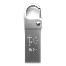 Флеш накопичувач USB 16Gb T&G Metal TG027, Silver, USB 2.0 (TG027-16G)