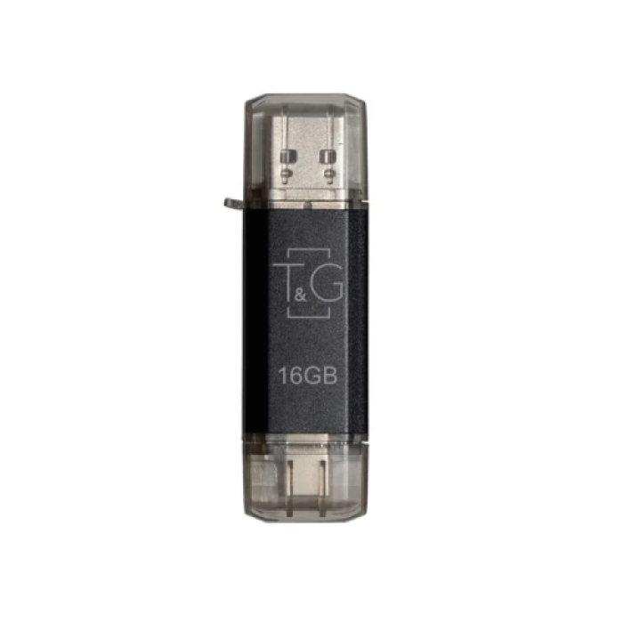 Флеш накопичувач USB 16Gb T&G Star TG009TC, Black, Type-C / USB 2.0 (TG009TC-16GBK)