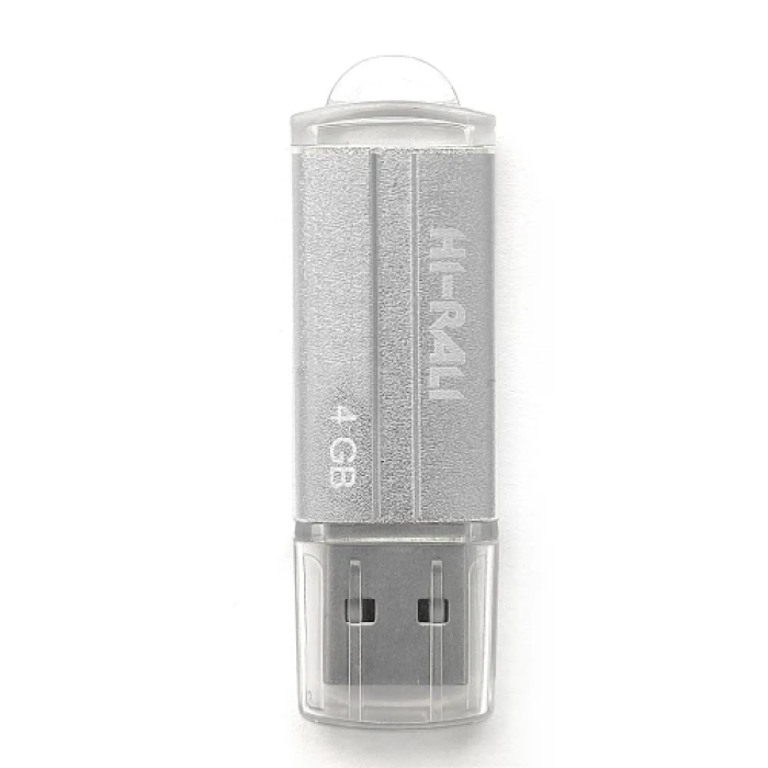 Флешка USB Hi-Rali Corsair 4 ГБ сріблястого кольору