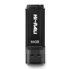 Флеш накопичувач USB 64Gb Hi-Rali Stark, Black, USB 2.0 (HI-64GBSTBK)