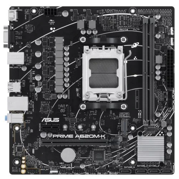 Материнська плата Asus PRIME A620M-K для компактного ПК на AM5