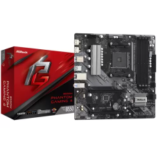 Мат.плата AM4 (B550) ASRock B550M Phantom Gaming 4, B550, 4xDDR4, CrossFireX, Int.Video(CPU), 4xSATA3, 2xM.2, 1xPCI-E 16x 4.0, 1xPCI-E 16x 3.0, 1xPCI-E 1x 3.0, ALC887, RTL8111H, 8xUSB3.2/4xUSB2.0, HDMI/DP, Micro ATX
