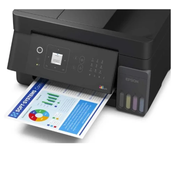 Кольоровий БФП Epson L5390 з Wi‑Fi та вбудованим СБПЧ