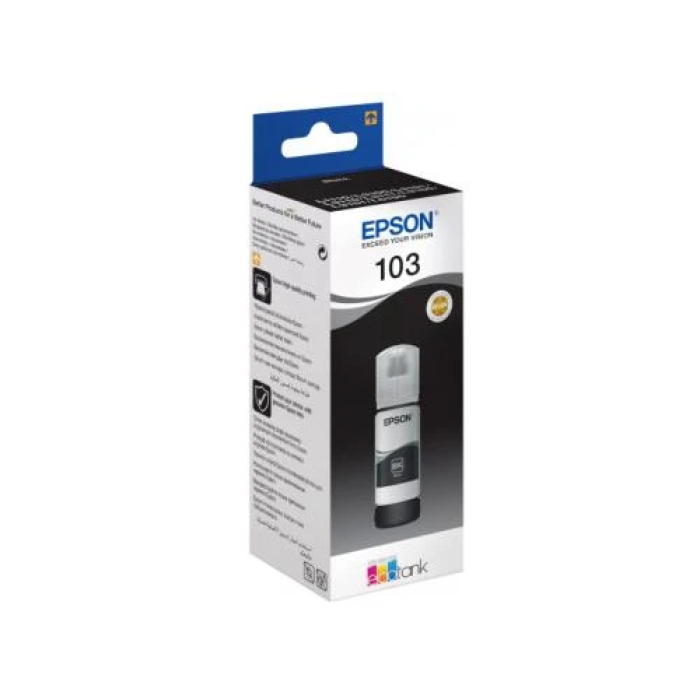 Чорнило Epson 103 Black 65 мл для принтерів L3100–L3150