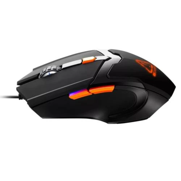 Миша Canyon Vigil, Black, USB, оптична (сенсор Pixart 3168), 800 - 3200 dpi, RGB-підсвічування, 6 програмованих кнопок, 1.65 м (CND-SGM02RGB)
