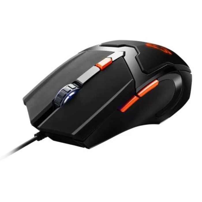 Миша Canyon Vigil, Black, USB, оптична (сенсор Pixart 3168), 800 - 3200 dpi, RGB-підсвічування, 6 програмованих кнопок, 1.65 м (CND-SGM02RGB)