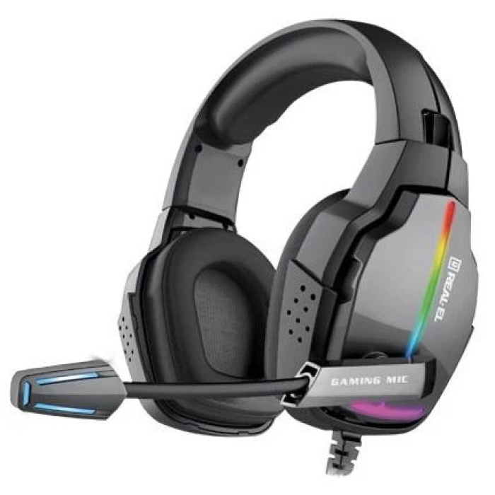 Ігрова гарнітура REAL-EL GDX-7680 з мікрофоном і RGB