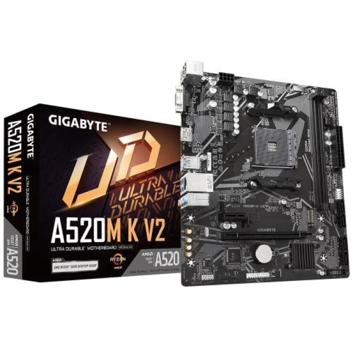 Материнська плата Gigabyte A520M K V2 для компактної AM4-збірки
