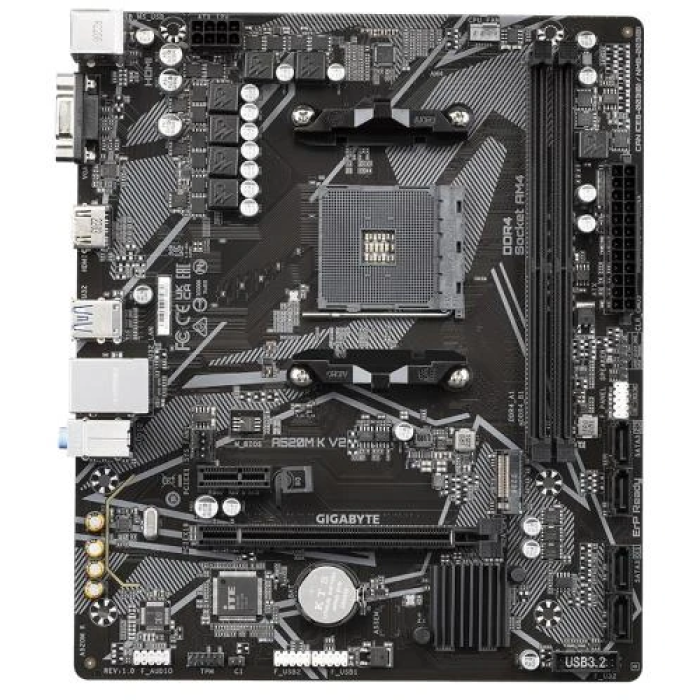 Материнська плата Gigabyte A520M K V2 для компактної AM4-збірки