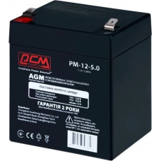 Акумулятор для ДБЖ (батарея) PowerCom PM12-5AH 12 В 5 А·год AGM