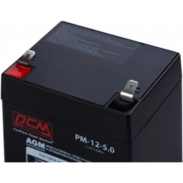 Акумулятор PowerCom PM12-5AH 12 В 5 А·год для ДБЖ