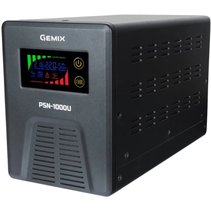 ДБЖ Gemix PSN-1000U LCD на 1000 ВА для комп’ютера