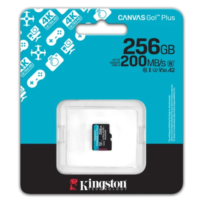 Карта пам’яті Kingston Canvas Go! Plus microSDXC 256 ГБ