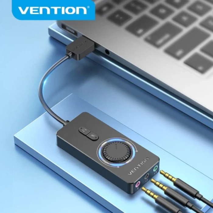 Звукова карта Vention USB 2.0 довжиною 15 см