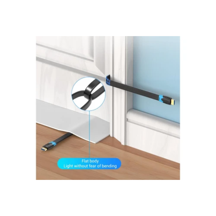 Плоский HDMI-кабель Vention V2.0 для 4K, 1,5 м