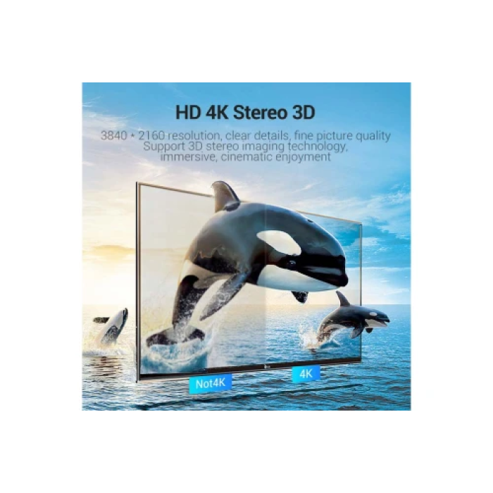 Плоский HDMI-кабель Vention V2.0 для 4K, 1,5 м