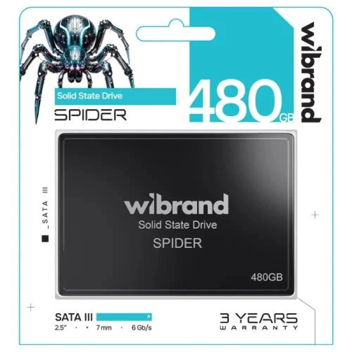 SSD Wibrand Spider 480 ГБ для ПК і ноутбука
