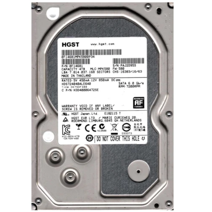 Жорсткий диск Hitachi HGST Ultrastar 7K4000 на 4 ТБ