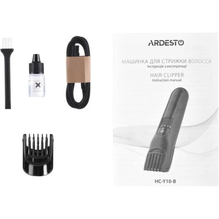 Акумуляторна машинка для стрижки волосся Ardesto HC-Y10-B