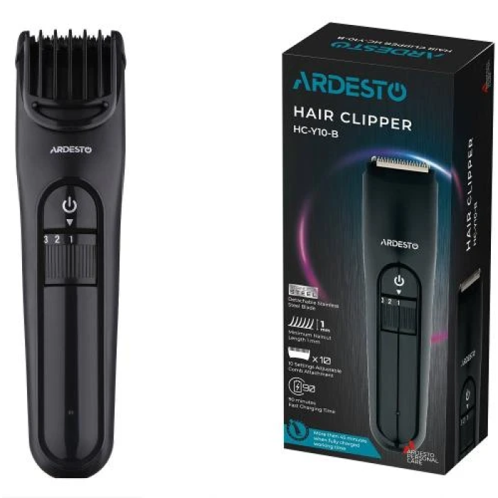 Акумуляторна машинка для стрижки волосся Ardesto HC-Y10-B
