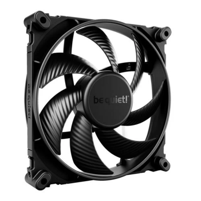 Вентилятор 140 мм, be quiet! Silent Wings 4, Black, 140х140х25 мм, до 1100 об/хв, до 13.6 дБ, 4-pin (PWM), гідродинамічний підшипник (BL096)