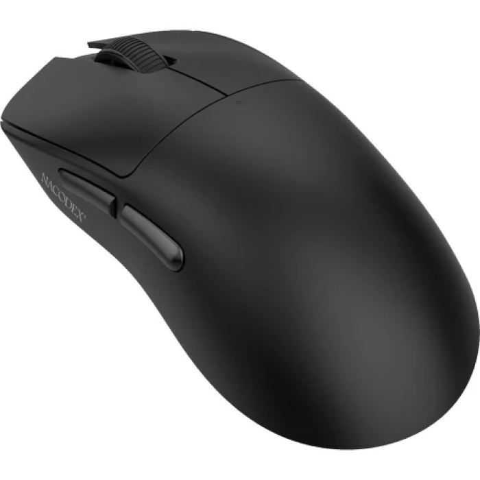 Миша бездротова  Ajazz NJ08 Combo, Black, Bluetooth / 2.4GHz / Type-C, оптична (сенсор PixArt PAW3311), до 24000 dpi, перемикачі Huano, 6 кнопок, 300 mAh, радіус дії до 10 м (NJ08-MC-B)