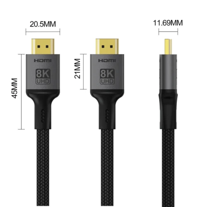 HDMI-кабель ColorWay V2.1 довжиною 3 м