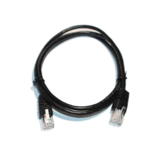 Патч-корд (мережевий кабель) Cablexpert PP12-1M/BK 1 м, чорний
